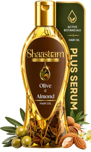 Image of Olive & Almond Herbal Hair Oil (works like a serum) 180ml For Men & Women |Controls Dandruff & Repairs Dry Scalp|Non-Sticky,Lightweight,Fast Absorbing