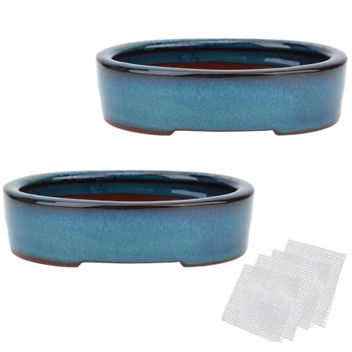 happy bonsai Set di 2 + 4 filtri di drenaggio in rete morbida da 15 cm