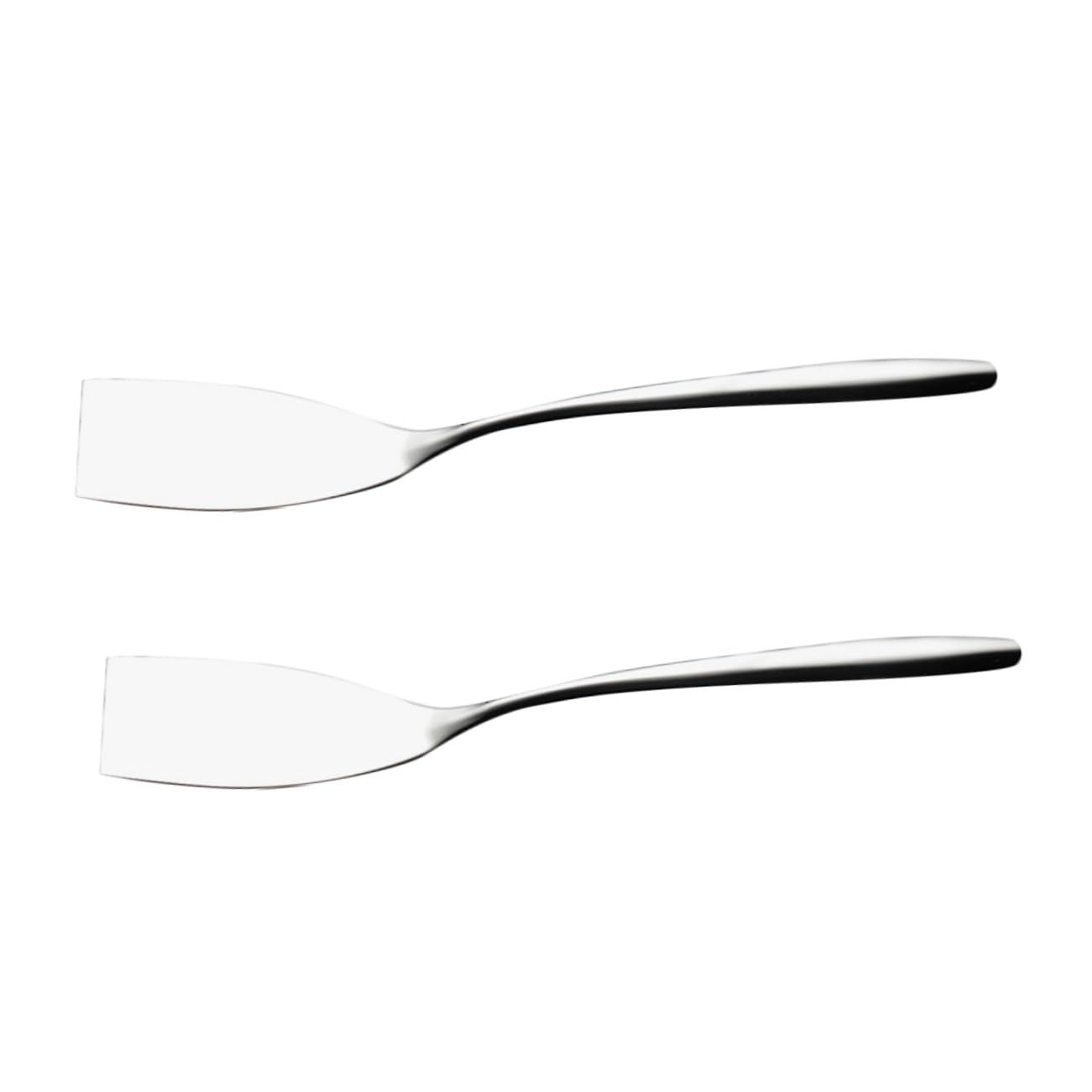 Milisten 2 Set Spatole Inossidabile per Frittura Strumenti Multifunzionali per Bistecch E Facile per Piccole 2 Pezzi*2