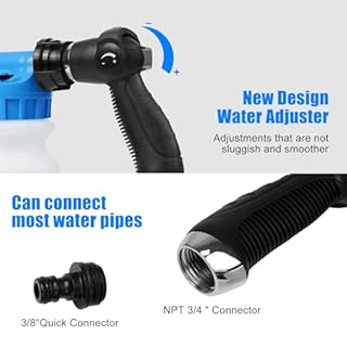 STANEW Car Wash Foam Sprayer, 900ml Snow Foam Gun, Soap Gun Lance for Cleaning Car Garden With Cleaning Kit Watering, Fit Universal Garden Hose