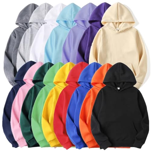 Fashion Mens Womens Hoodies Casual Sweatshirts Tops Solid Color Streetwear Fashion Wear2