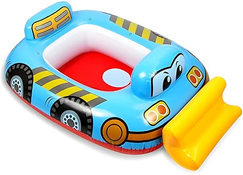 Image of Toyshine Inflatable Construction Theme Swimming Pool Tub Tube Water Play Centre Toy for Kids - 78 x 58 Cms