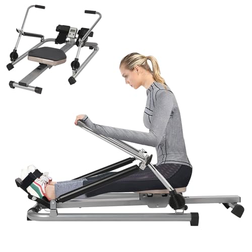 Máquina de remo para el hogar, plegable con monitor LCD, máquina de remo de 360° para gimnasios, casas, empresas, clubes de fitness, equipos...