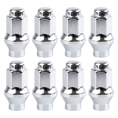 Image of Tusk Extended Shaft Tapered Lug Nut Kit 10mm x 1.25mm Thread Pitch (8-Pack) w /14mm Head Chrome ATV's TRV, Compatible with Wildcat Prowler