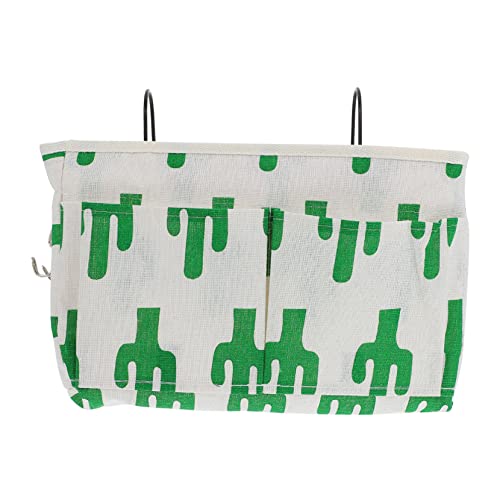 OUNONA Bedside Hanging Storage Bag Home Organizer Large Compartment for Phone Headphones Chargers Books