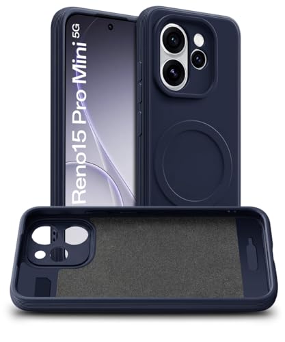 Image of WOW IMAGINE Back Case Cover for Oppo Reno 15 Pro 5G | Reno 15 Pro Mini 5G | Soft Matte Silicone Case| Slim Fit & Shockproof | Camera Protection Bumper Cover (Blue)