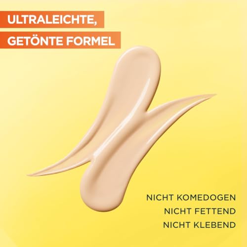 Garnier Vitamin C Tägliches Sonnenfluid, LSF 50+, Schützt und korriegiert Schäden durch die Sonne, Gleicht den Hautton aus… – Ansicht 4