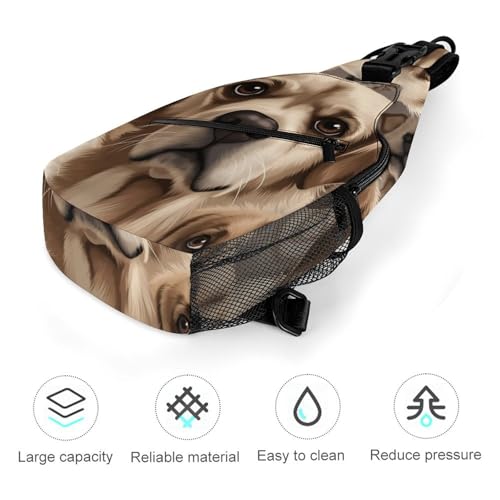 Mochila deportiva tipo bandolera para senderismo y uso casual miniatura 5