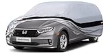 Holthly 10 Layers Minivan Car Cover Custom Fit for Honda Odyssey (1999-2024) Waterproof All Weather for Automobiles, Outdoor Full Cover Rain Sun UV Protection.Silver