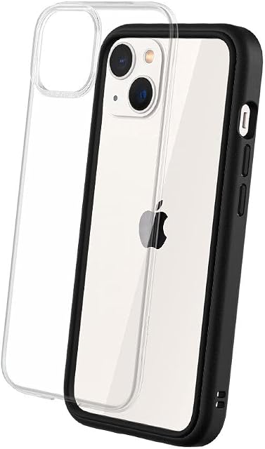 RHINOSHIELD Modular Case Compatible with [iPhone 13] | Mod NX - Customizable Shock Absorbent Heavy Duty Protective Cover 3.5M / 11ft Drop Protection - Black