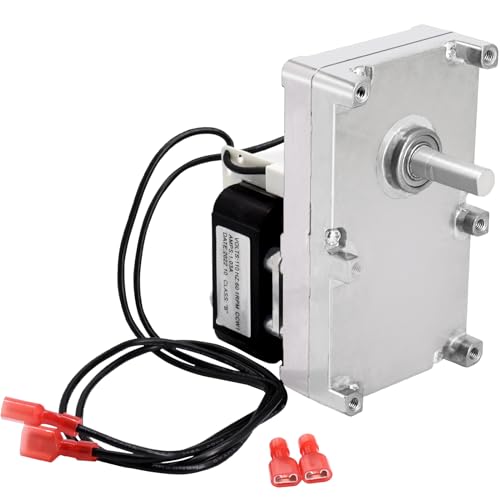 Aibabcue PU-047040 Auger Motor for Englander & England 25-PDVC 55-SHP10 25-PDV 55-SHP22 Pellet Stoves, 1 RPM Counter Clockwise Auger Motor.