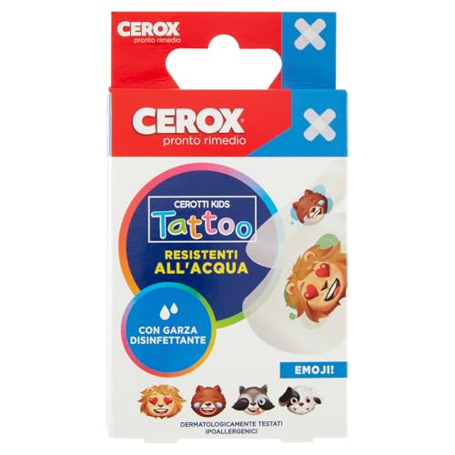 Cerox Kinderpflaster, mikroperforiert, mit Desinfektionsbindung, Packung mit 12 Stück