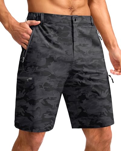 Image of G Gradual Men's Hiking Cargo Shorts 9 inch Quick Dry Lightweight with 4 Pockets