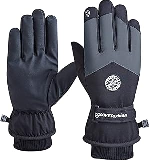 Bcamelys Thermal Gloves,Skiing Gloves-20 Coldproof Touchscreen Waterproof Riding Gloves,Plus Velvet Thick Lightweight Cold Weather Waterproof Winter Gloves for Cycling Running Hiking Outdoor Sports
