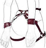 Women Punk Body Harness Belt Waist Lingerie Leg Garters Cage Thigh Party Wave Waist Club Carnival Accessory (red1)