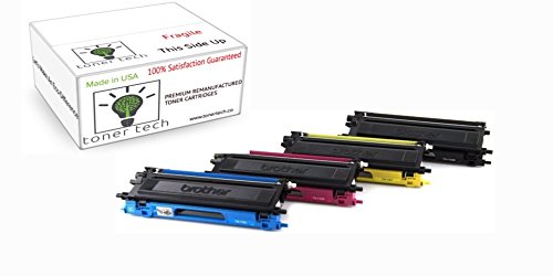 Toner Tech- High Yield Remanufactured OEM Toner Cartridge Set Replacement for Brother TN-115 Set (Complete Set)
