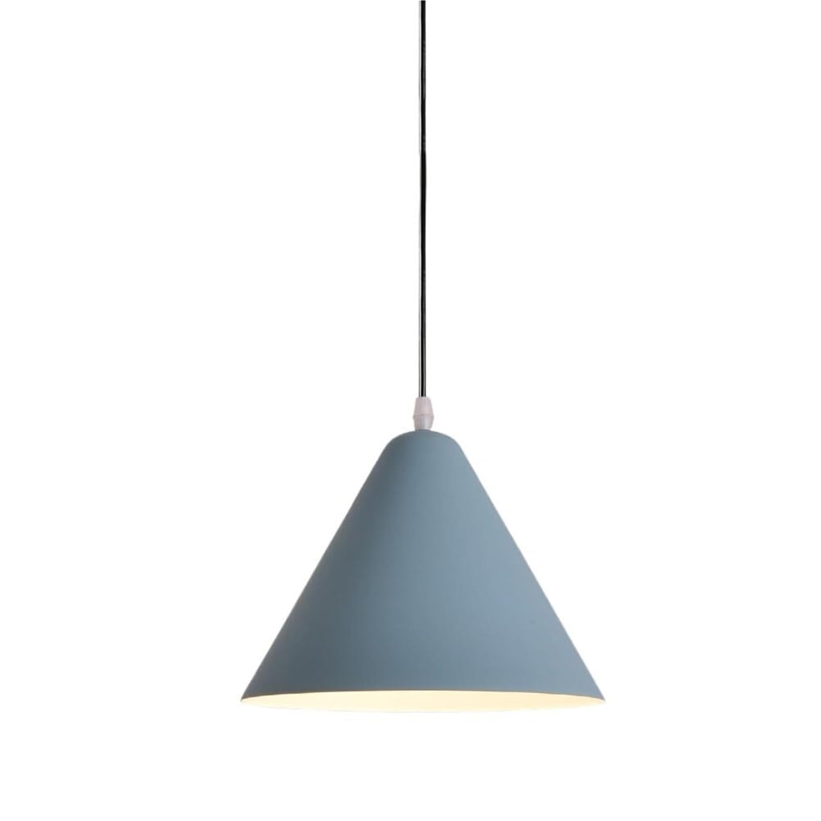 KBUUKYYXouy Minimalism Metal Hanging Lamp, Colorful Ceiling Pendant Light Fixture Single Farmhouse Lighting Chandelier for Kitchen Island Sink Dining Room Entryway(Blue,9.8in)