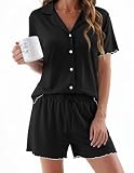 Ekouaer Conjunto de pijama para mujer, M