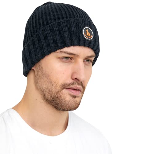 Bonnet noir aux finitions soignées et maille confortable unique - 3
