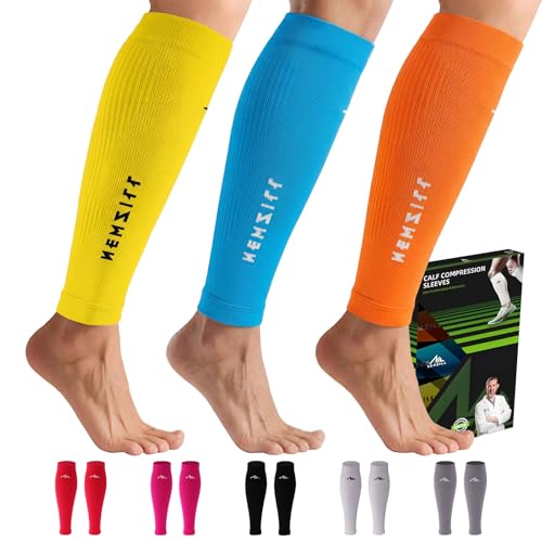 Image of NEWZILL Compression Calf Sleeves (20-30mmHg) for Men & Women Perfect Option to Compression Socks for Running Travel Nursing