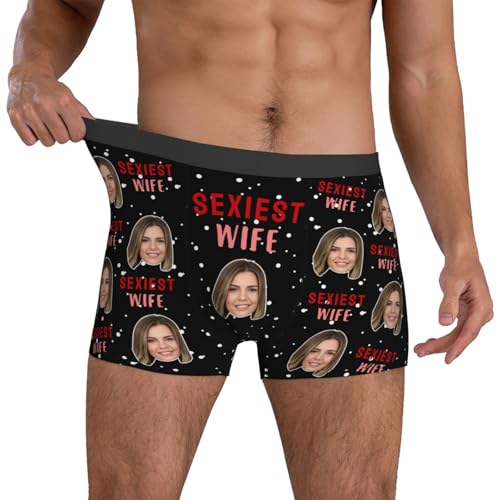 Custom Boxers For Men with Face Personalized Funny Underwear with Photo Gifts for Husband Boyfriend Father2