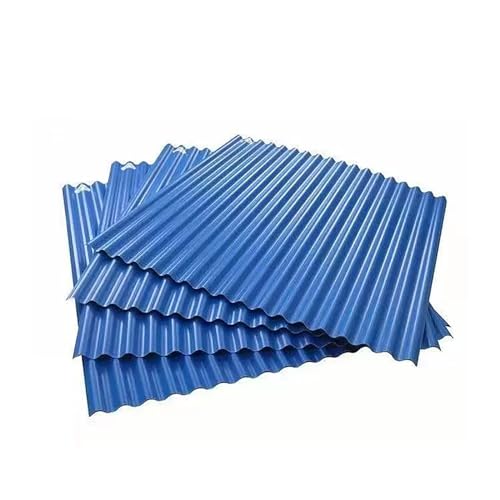 Matériau de toiture pour garage et abri de jardin polycarbonate bleu