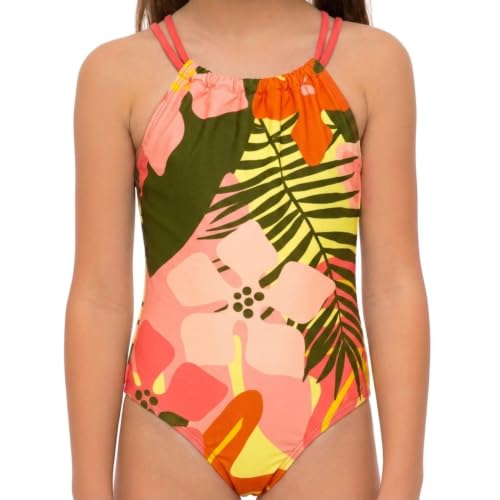 Image of Kanu Surf Girls Jasmine Beach Sport Halter One Piece Swimsuit