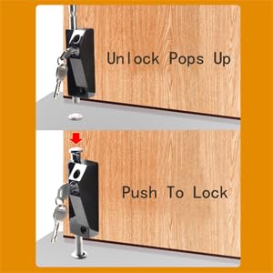 My Mironey AMT04171555 Sliding Door Lock For Window Glass Patio Doors Silver Auxiliary Security Lock thumb #6