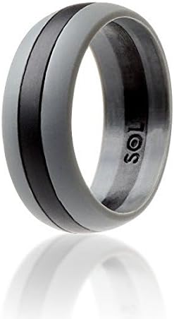 SOL Ring Gray with black in the middle Size 12