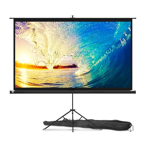 PropVue Projector Screen with Stand 84' - Indoor & Outdoor Projection Screen for Movie or Office...