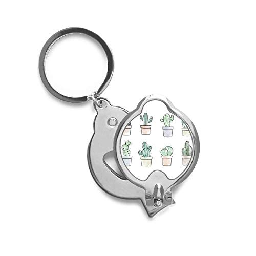 Plantes succulentes coupe-ongles compact de voyage motif cactus et pot de fleur