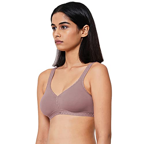 Image of SOIE Women Non Padded Non-Wired Full Coverage Stretch Cotton T-Shirt Bra