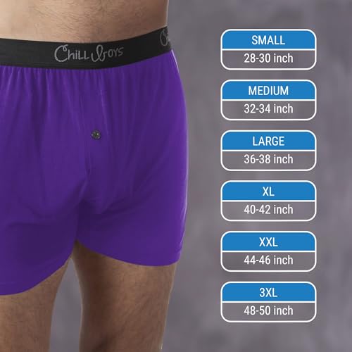 Chill Boys Viscose from Bamboo Boxers for Men – Men's Underwear – Ultra Breathable & Soft Men's Boxer Shorts – 3 Pack4