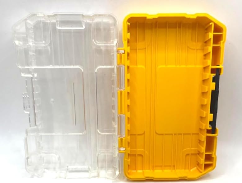 Pack of 2 DT70801 Parts Storage Box DT70801-QZ 150 * 95 * 45mm Yellow Screwdriver bit Part Storage Box Parts Assembly for Dewalt Replacement Accessories