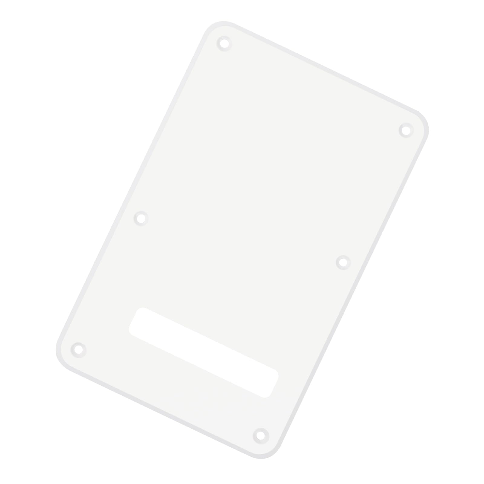 Banworks 1 Ply Electric Guitar Backplate 6-Hole Trem Tremolo Cover for USA/Mexican Standard Strat ST JT/HGB-01 White - Image 4