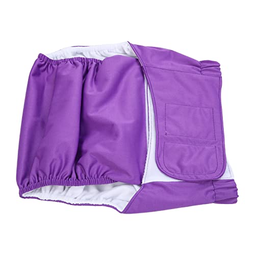 Reusable Adult Cloth Diaper Washable Elderly Incontinence Nappies Underwear for Disability Men (Normal Code)