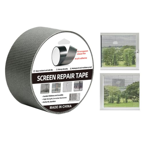 Genérico Kit de Reparación de Puerta Mosquitera | Protector Vidrio Flexible Autoadhesivo | Kit de Reparación Mallas Mosquiteras | para, Auto, Balcón, Tienda Campaña, Apartamento, Patio, Porche