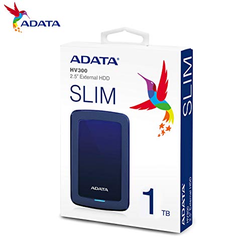 Adata Hdd Ext HV300 1TB Blue Disco Rigido Esterno 1000 Gb Nero - 6