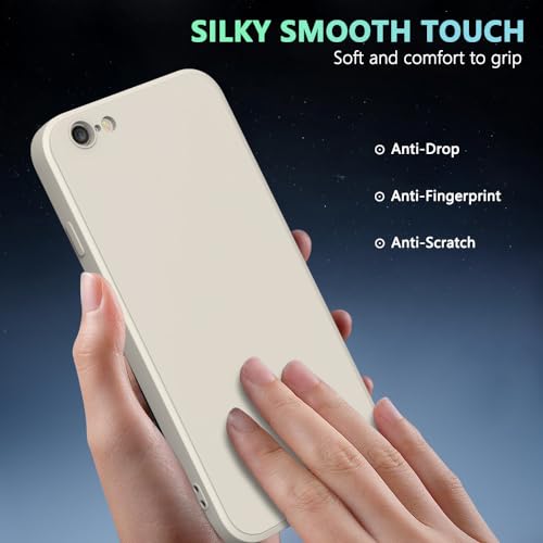 Image of for iPhone 6S Plus Case White, Scratch Resistant with Soft Touch, Slim Thin Phone Cover for iPhone 6 Plus 5.5 inch