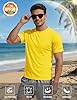MAGCOMSEN Gym Tops for Men Swimming Training Tshirt Running Workout Shirts Summer Breathable Sports UV T Shirt,Yellow,3XL #3
