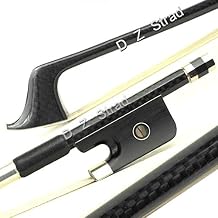 Carbon Fiber Cello Bow with Traditional Frog made from Polished Premium Ebony 4/4 Full Size