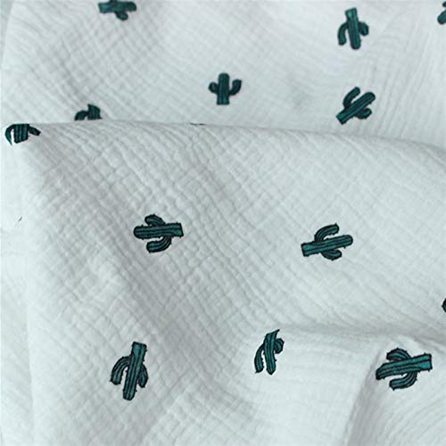 AIGUO Bricolage Couture De Tissus, 100 × 135 Cm / 39,4 × Double 53.1in Coton Couche Crêpe Tissu Vêtements Matériel, Accessoires Needlework (Color : Chocolate)