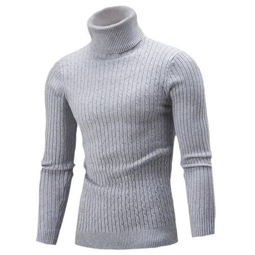 Men's Turtleneck Sweater Knitting Pullovers Rollneck Sweater Warm Slim Fit Casual Sweater4