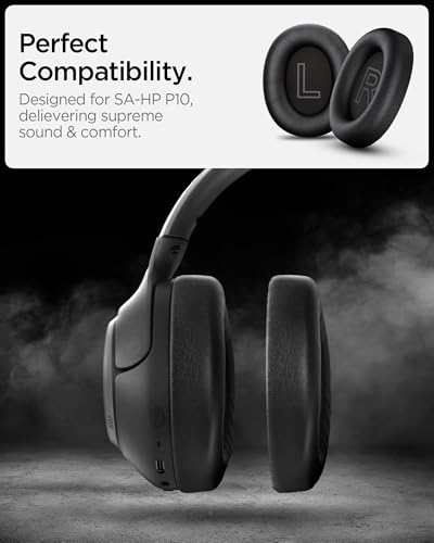Image of Spigen Replacement Earpads for Spigen Audio SA-HP P10 - (Black, 1 Pair)