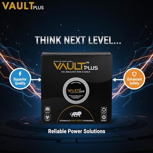 Image of VAULTPlus Blue 4MM 90 MTR CCA Copper Electrical Wire | High Conductivity Cable for Home & Industrial Wiring