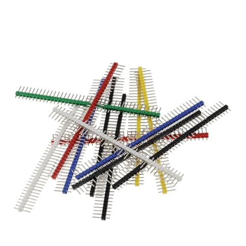 Connecteur à 40 broches mâle 2.54 barrette sécable jaune clair pour PCB - 2