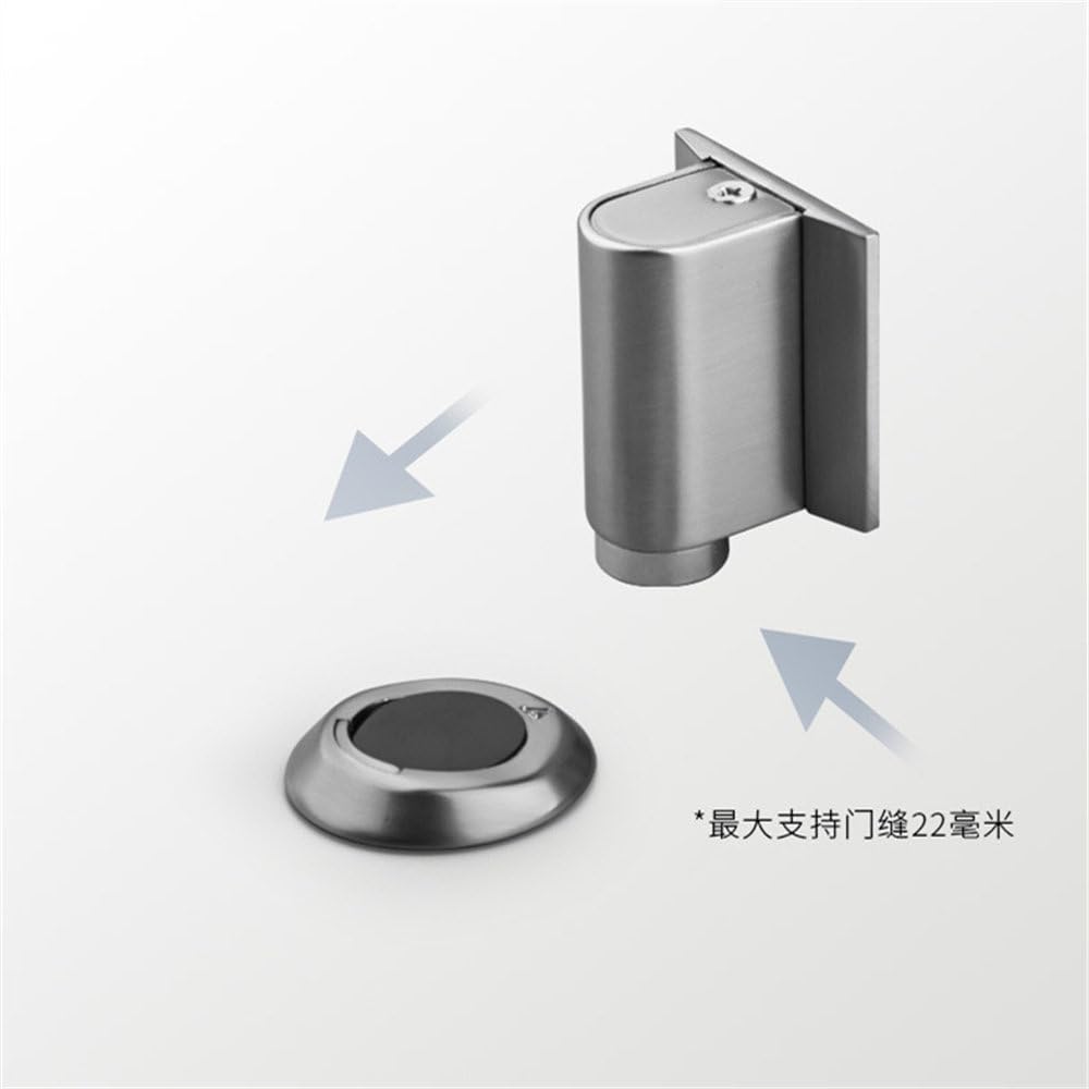 Fermaporta invisibile anticollisione anti-perforazione per bagno e camera da letto, fermaporta antiurto, fermaporta magnetico antivento, fermaporta per pavimento, bronzo giallo, 3 pezzi