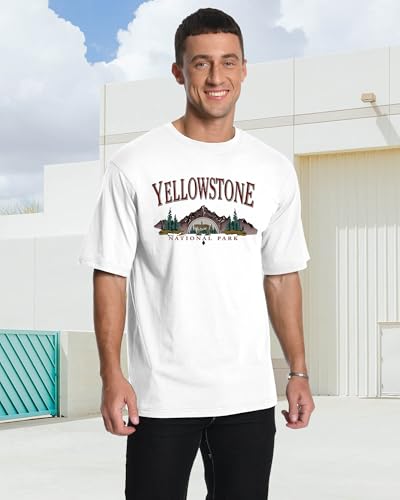 Mens Graphic T-Shirts Short Sleeve Wildness Print Summer Top Crewneck Cotton Casual Tees for Men3