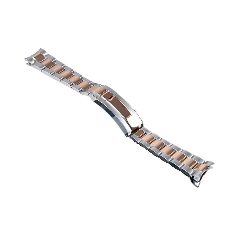 Bracelet de montre 20mm acier 904L pour boîtier NH35 argent - 8