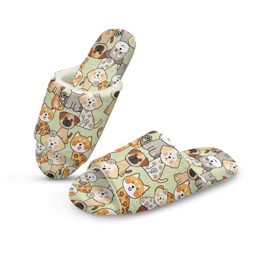 Fuzzy Slippers Casual Warm Flurry House Shoes Slip-On Soft Slide Sandals Open Toe Slippers for Women Her Mom